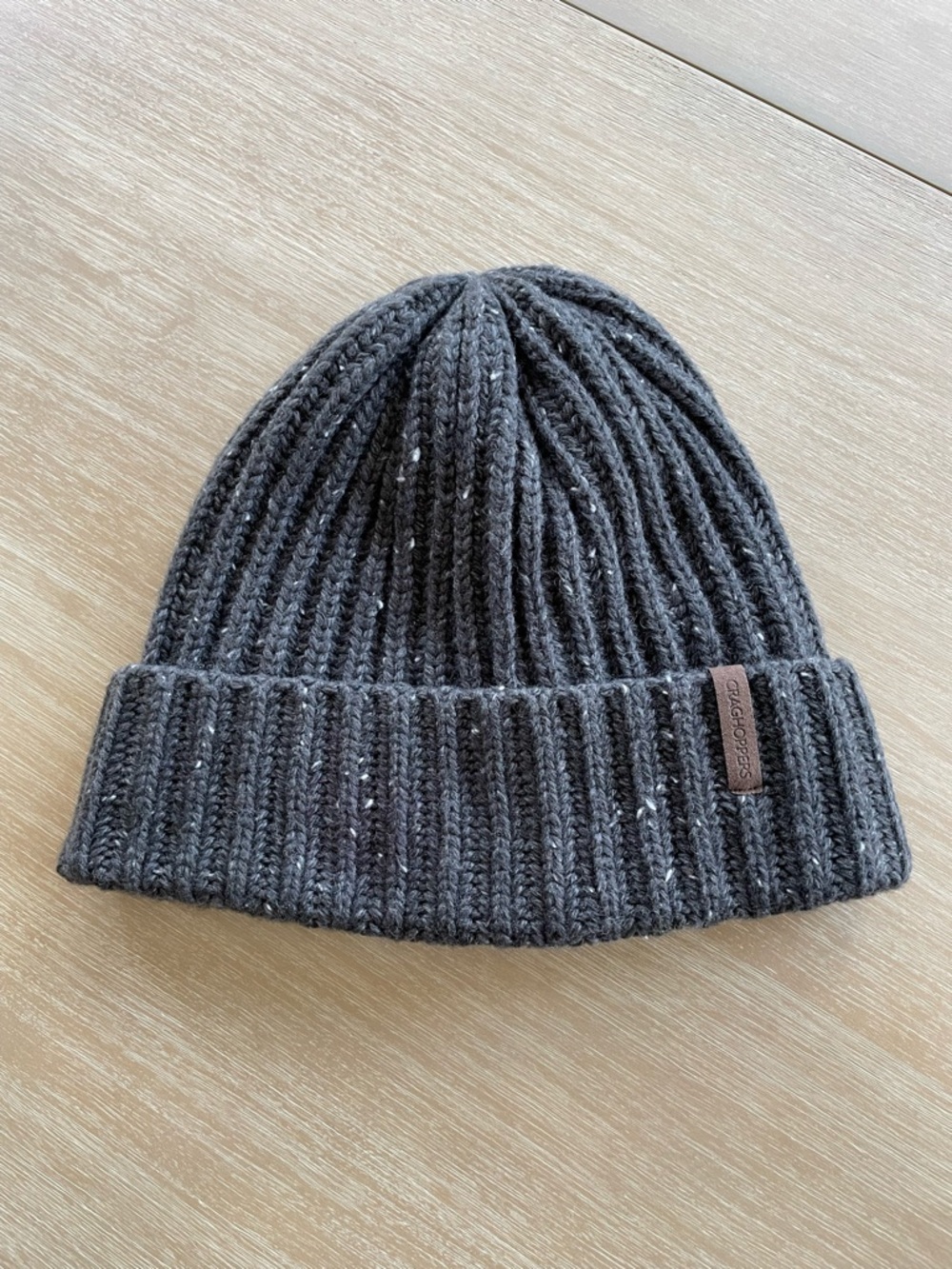 Craghoppers Dark Gray Ribbed Knit Beanie